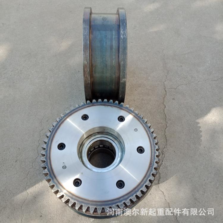 厂家供应 桥式/门式起重机车轮组 直径400起重机轨道行走轮