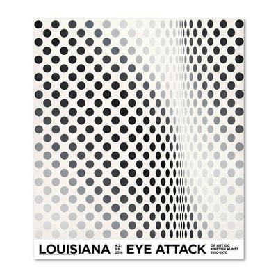 Louisiana进口路易斯安美术馆BRIDGET RILEY原版展览海报PAUSE