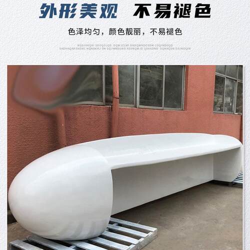 新款直销玻璃钢创意吧台大堂美容院KTV前台接待迎宾台异形收银台