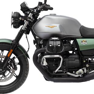 GSADV适用摩托古兹V7V9护杠guzzi保险杠大灯护网底板保护改装配件