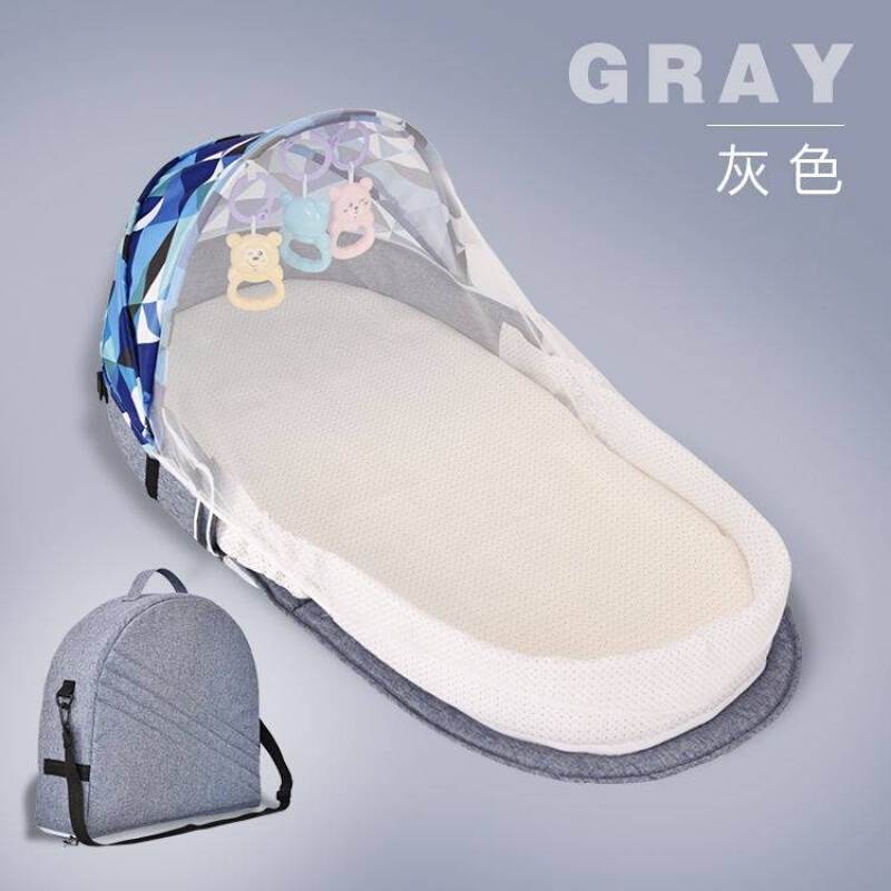 便携式床中床宝宝可折叠多功能婴儿床儿睡床仿生bb床上床防压 灰|ruв категории подгузник/шампунь/вскармливать/тележка кроватью, детская кровать/кровать для младенца/колыбель/стул, кровать для младенца/детская кровать - от Buy2taobao.com для оказания профессиональной услуги покупки агента Taobao