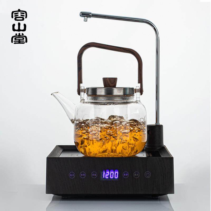 容山堂水开断电煮茶电陶炉茶炉上水器家用煮茶器烧水器抽水器手动