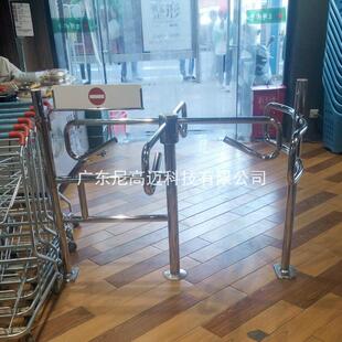 超市景区单行十字交叉杆旋转单向转闸门出入口手推逆向旋转行走闸
