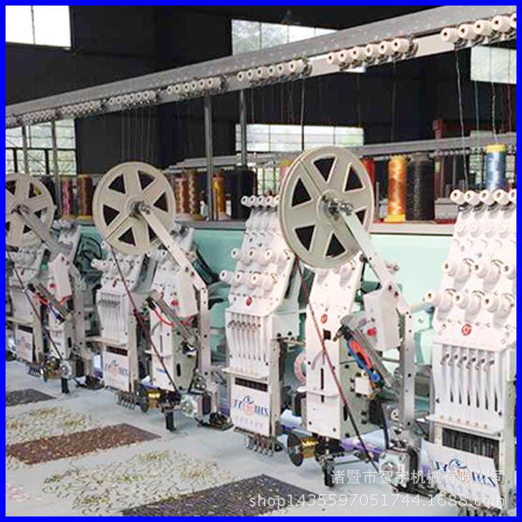自动刺绣剪线装置设备 多头电脑绣花盘带机量大可优惠绗缝机厂家