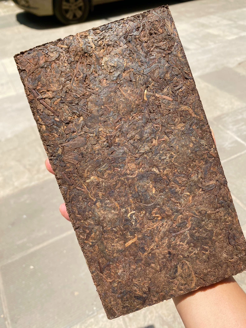 猛海布朗山大樹茶2013年2斤重的老茶頭磚普洱熟茶磚茶茶磚 普洱茶 BUASHOP普洱老茶