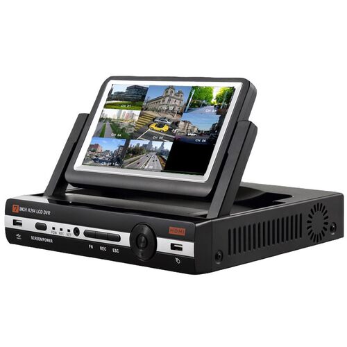 8路硬盘录像机带屏幕八路高清嵌入式监控一体机IPCAM AHD TVI DVR