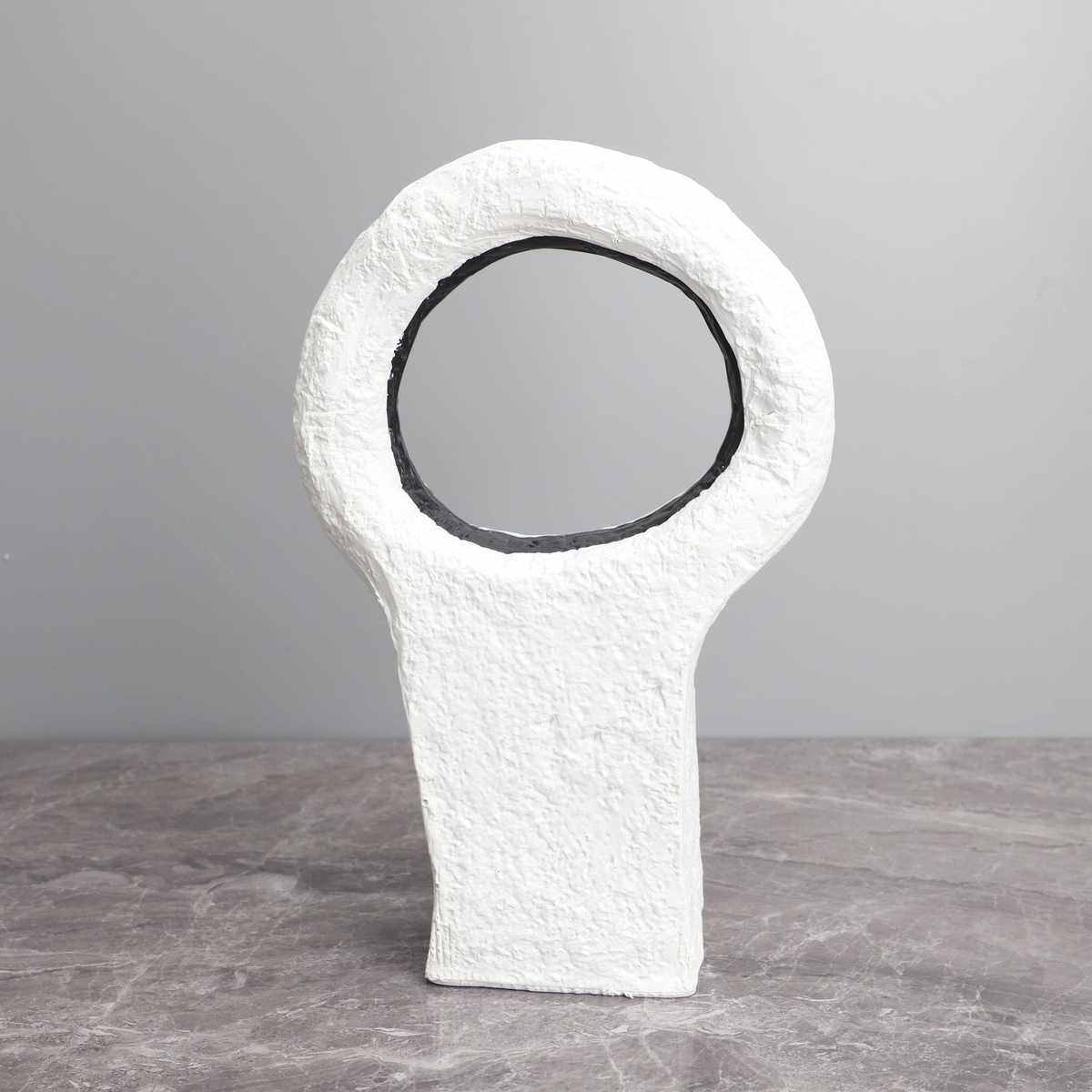 现代简约单双耳花器树脂摆件样板房茶几酒柜桌面轻奢工艺装饰品,特色手工艺,其他特色工艺品,淘宝优惠券,粉丝福利购,淘宝优惠卷