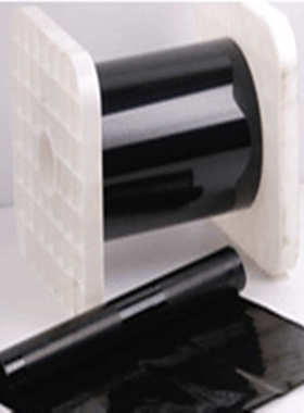 供应25um  50um黑色PI高温薄膜 黑色聚酰亚胺280度以上