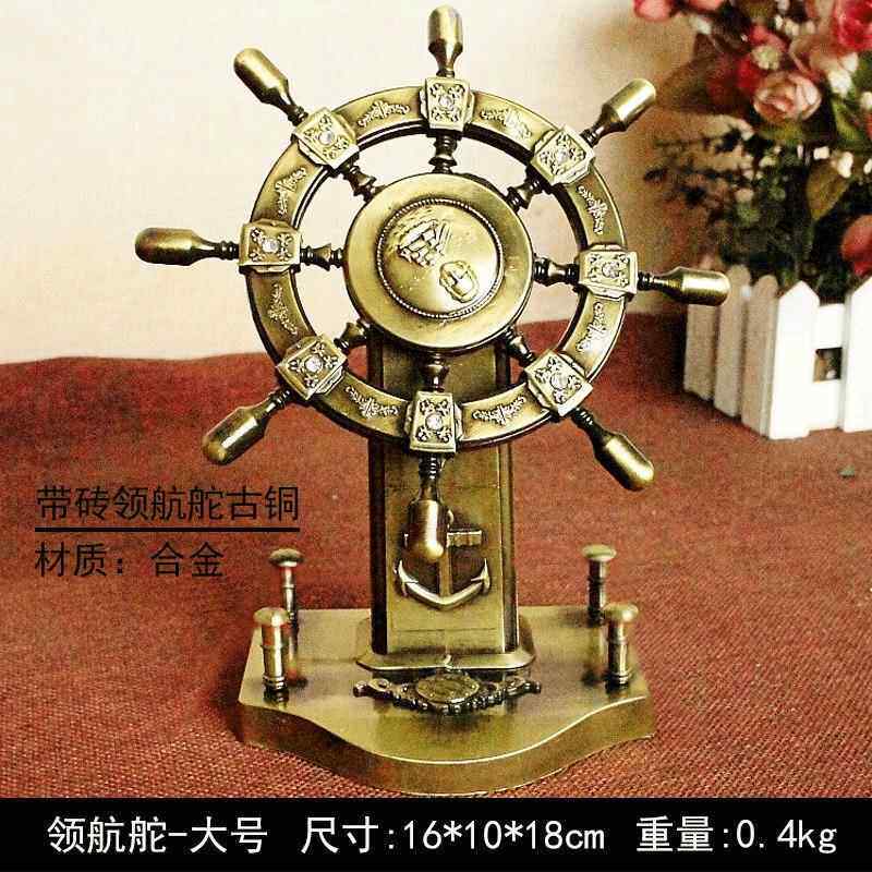 正品采购产金品属飞行员舵手装饰品，庭舵手，飞行员，家工艺品，