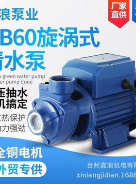 QB60自吸清水泵漩涡式离心泵自来水管道加压泵太阳能增压水泵