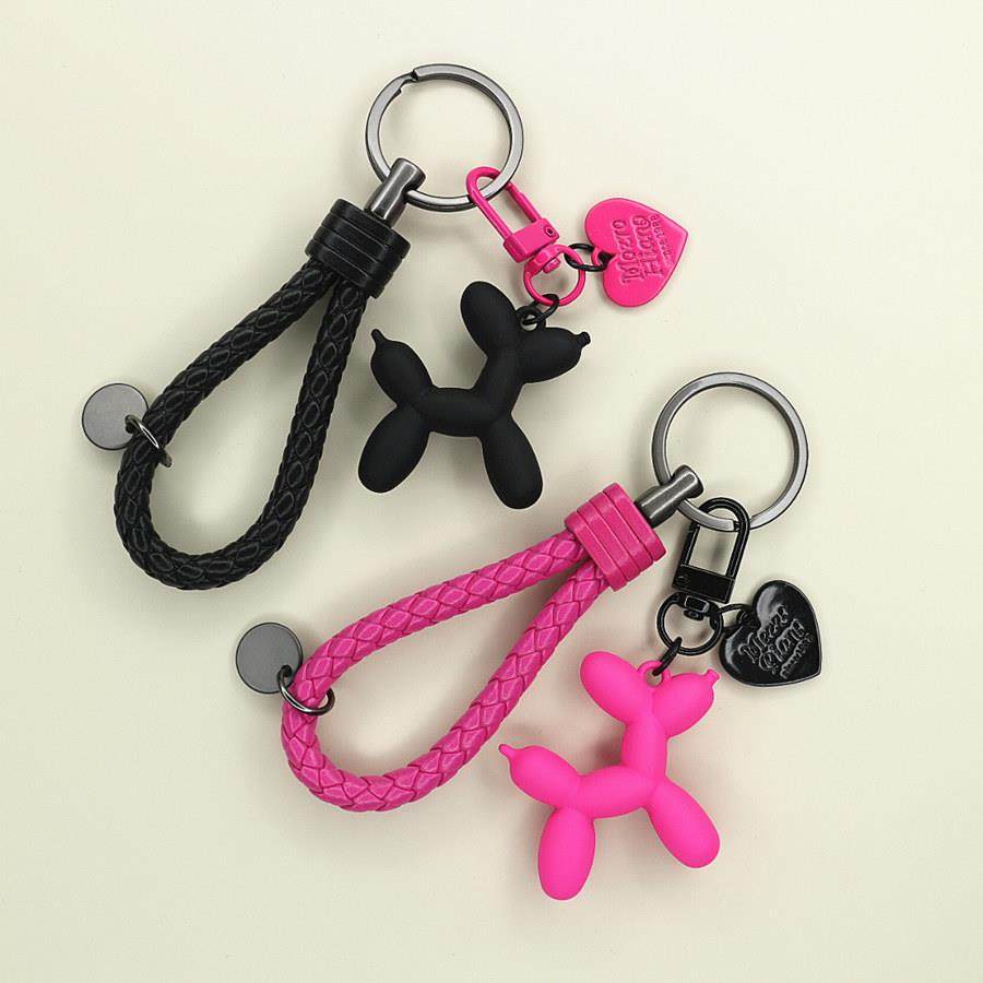 可爱卡通气球狗钥匙扣挂件汽车钥匙链包包情侣男女个性皮绳挂饰AI,节庆用品/礼品,钥匙扣,淘宝优惠券,粉丝福利购,淘宝优惠卷