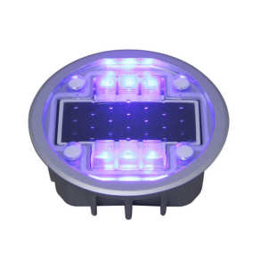 厂家直销太阳能道钉 铸铝抗压LED 人行横道红绿灯路口嵌入地埋灯