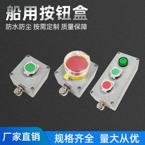 工厂直销 船用按钮盒LAN-1-2-3-1JD 铸铝合金按钮盒 IP56 LAN-1J