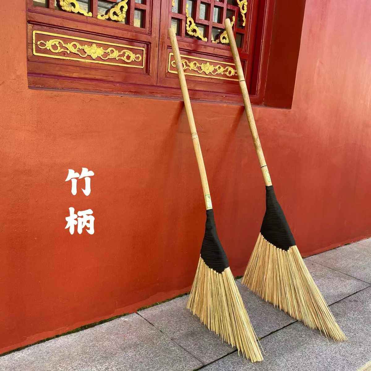 竹丝扫柄小号工的扫雪大扫帚竹扫帚扫把家庭院扫把用户组合厂外