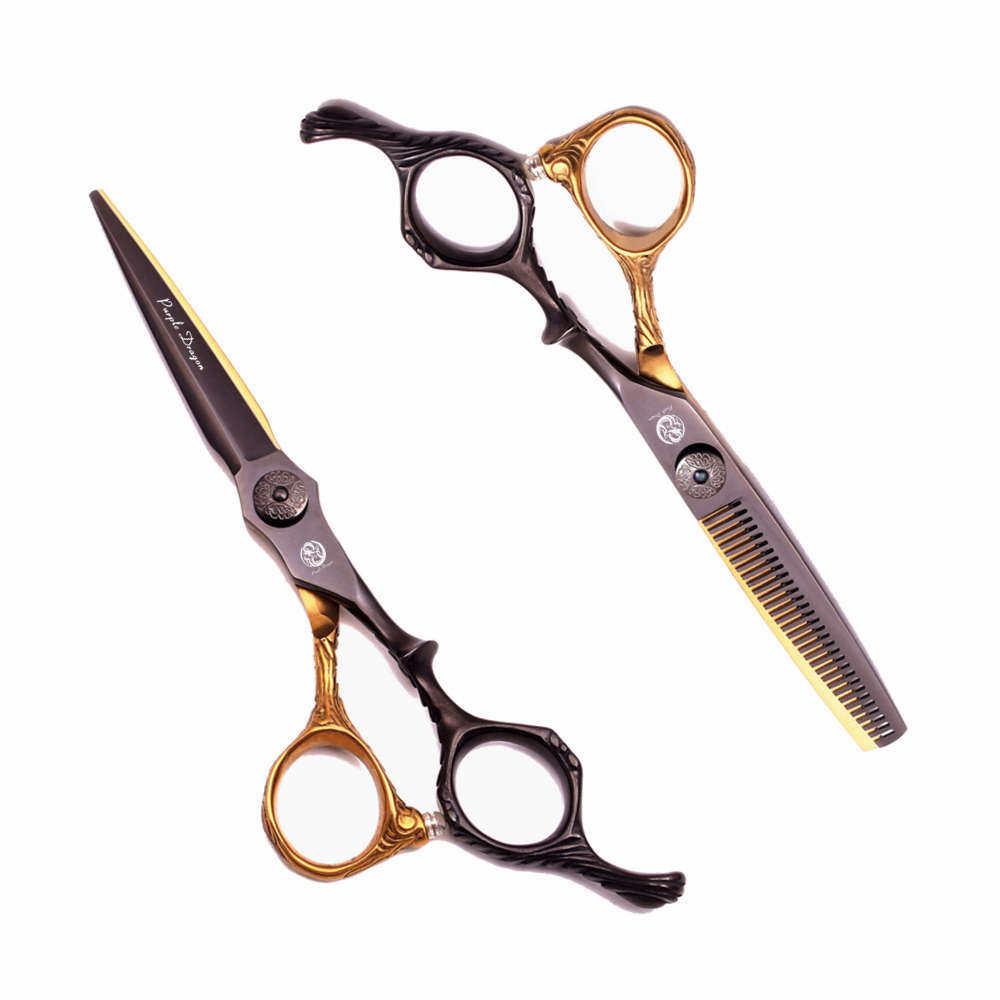 黑金专业美发理发剪刀6.0寸平剪牙剪打薄刘海碎发刀剪发型师套装,居家日用,美发刀剪,淘宝优惠券,粉丝福利购,淘宝优惠卷