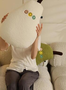 025新款大鸭453456梨抱枕枕靠2垫创意拍照道靠具可沙爱发床上装饰