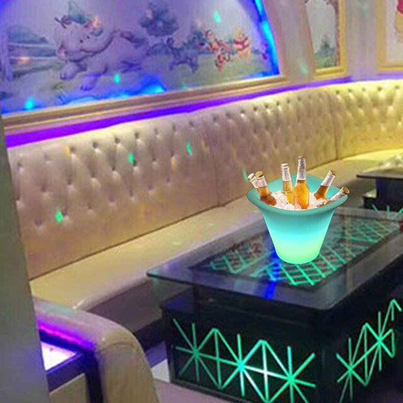 跨境LED大容量发光啤酒桶灯新品5升灯光露营KTV酒吧清吧酒桶厂家