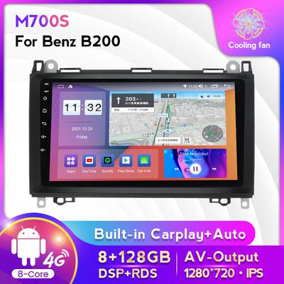 适用于奔驰B200B级W169W245改安卓大屏中控车载导航一体机128G