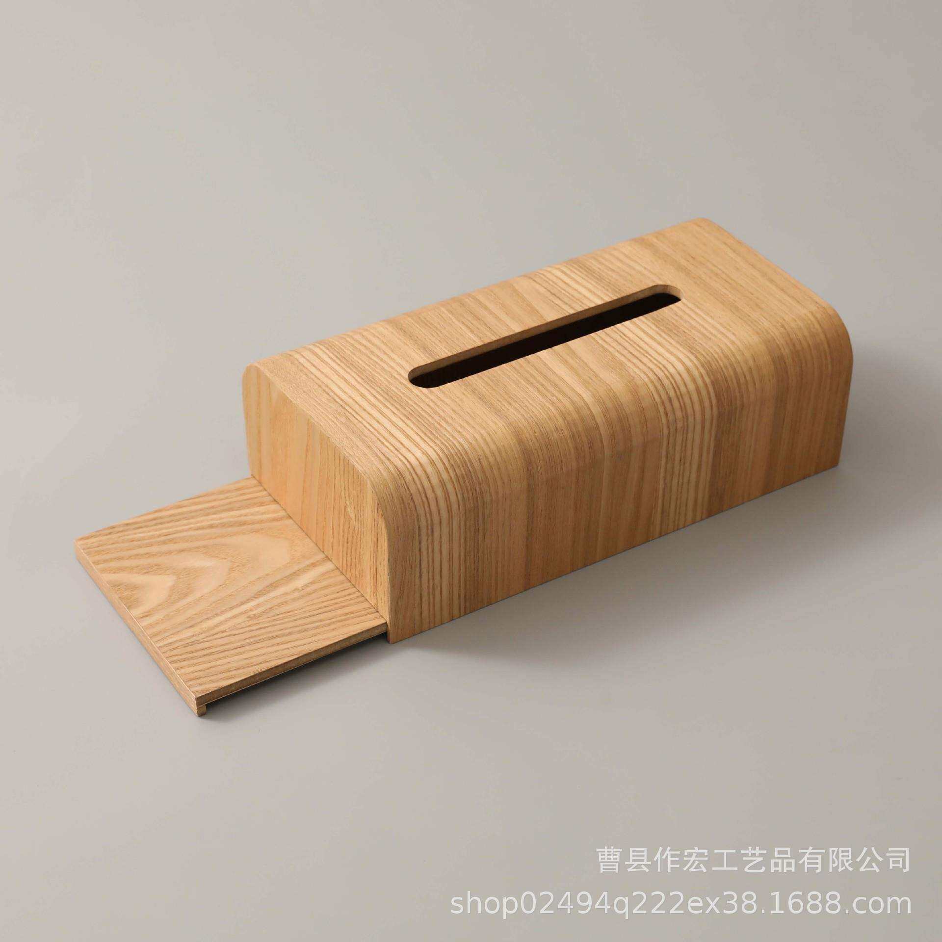 现质货餐巾纸收盒日式中式民宿北欧简约桌面创意抽纳纸04盒木纸巾