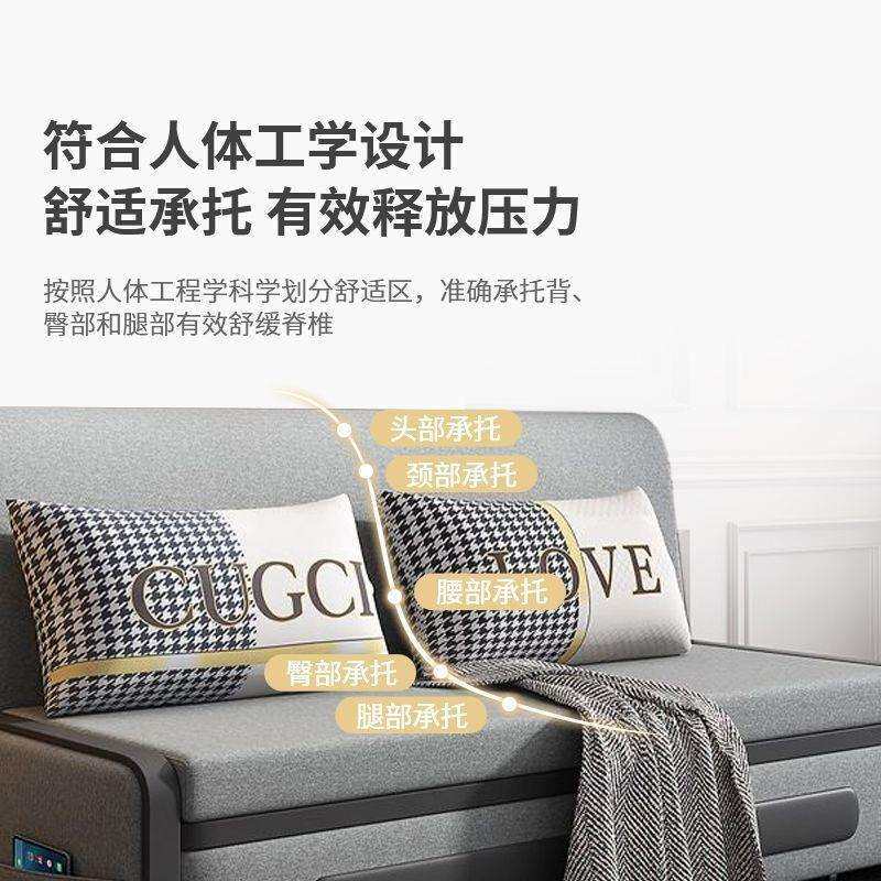 沙发床两用一体双人免洗五防科技布可折叠多功能小户型客厅简易床