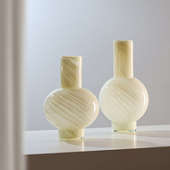 饰玻璃 黄色葫芦条纹best花样板间摆件花瓶水培装 家居器装 软west