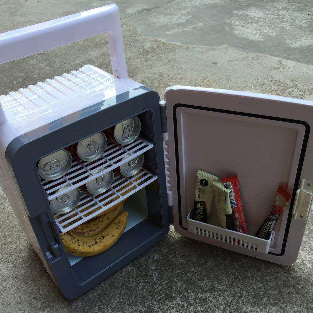 车载迷你小冰箱车家两用冷藏保鲜加热保温冰箱10L冷暖两用