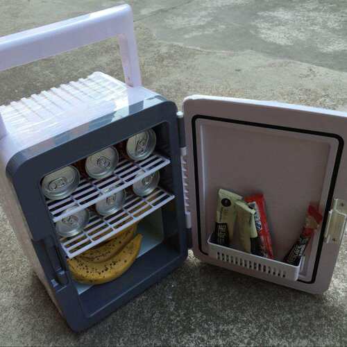 车载迷你小冰箱车家两用冷藏保鲜加热保温冰箱10L冷暖两用