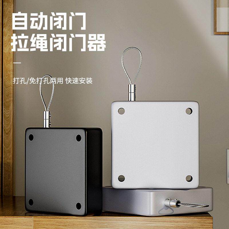 大拉力自动收线盒工具悬挂可停顿定位回缩卷线器多种应用拉伸线