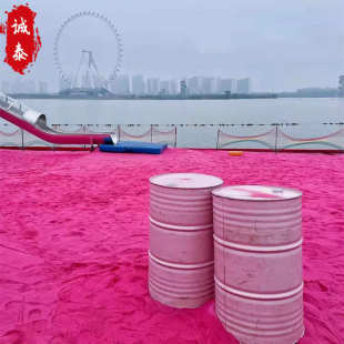 彩72色現貨供應景區沙沙灘沙子多樣粉色粉紅燒砂砂規格結彩