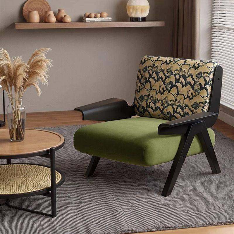 全实木单人沙发椅法式中古风客厅阳台休闲椅覆古懒人设计师沙发椅,住宅家具,沙发椅,淘宝优惠券,粉丝福利购,淘宝优惠卷