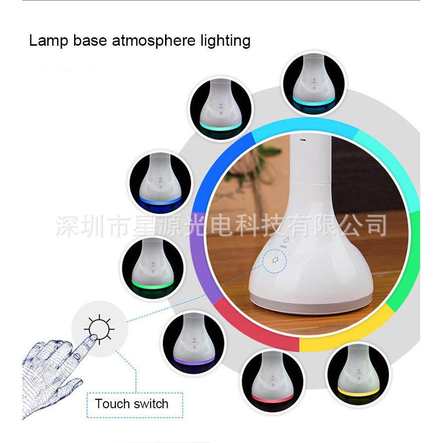 万年历Q2台灯现货多功能led床头灯折叠台灯学生充电护眼阅读卧室