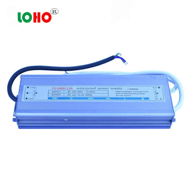 超薄工程款防水电源12V24V360W电源变压器 LED户外路灯防水变压器