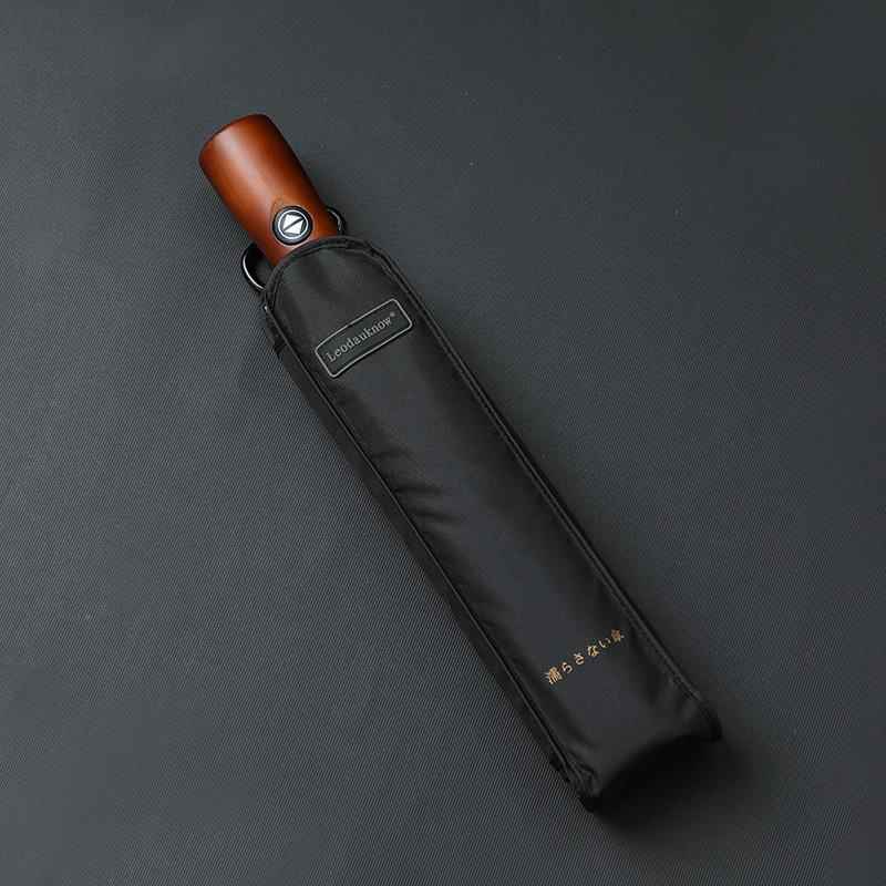 欧多娜10骨12c5m全自动木手柄男士商士务170627折叠伞雨伞