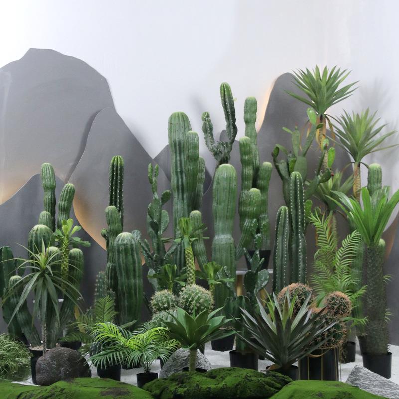 仿真仙人掌盆栽大型植物造景厂家直销仿真绿植小摆件组合仿真植物