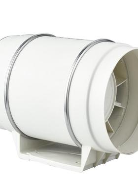 HZ塑壳圆形斜流增管道料风机静音压换扇DUQ厨房高温防蚀气抽风机