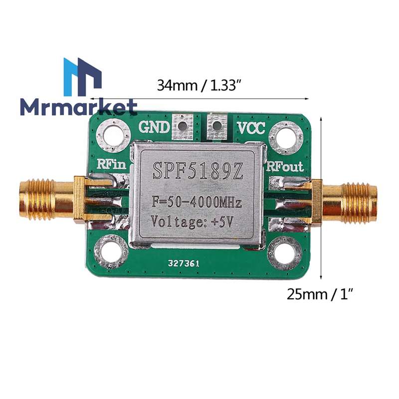 SPF5189射频低噪放放大器 LNA 50-4000MHz NF=0.6dB-带屏蔽壳