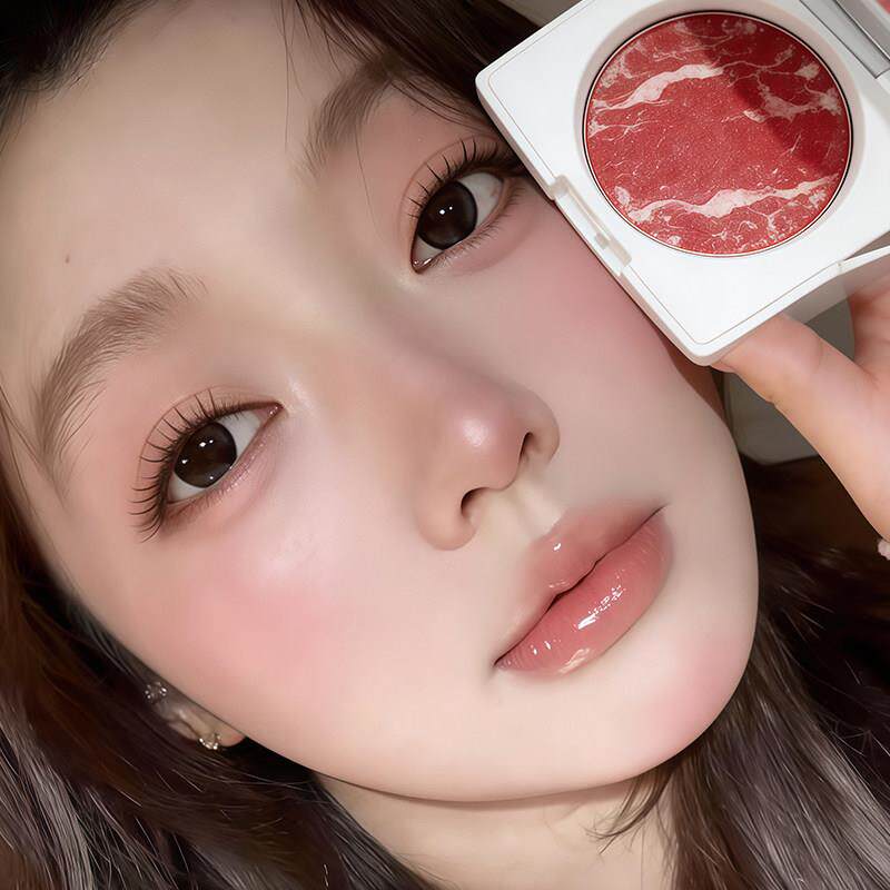 五花肉腮红高光清透水光感自然气血色膨胀收缩色新手日常韩系嫩妹