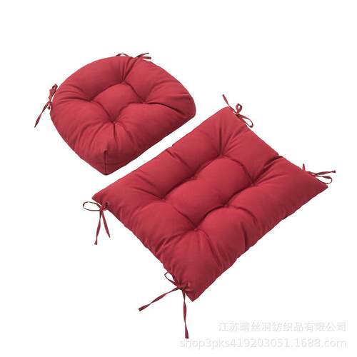 新款2件套户外防水坐垫庭院坐垫一体椅子久坐护腰屁垫靠背