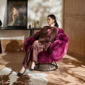 现代创意熊人掌椅网红单沙发椅计师酒店客厅民宿LW 熊掌人懒椅休