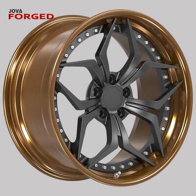 181920寸两片式5孔铝合金车轮汽车锻压19寸轮毂改装车轱辘