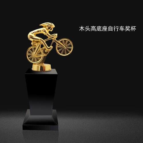 金属自行车比赛奖杯金属制定工厂货源创意奖杯锌合金新款比赛奖品