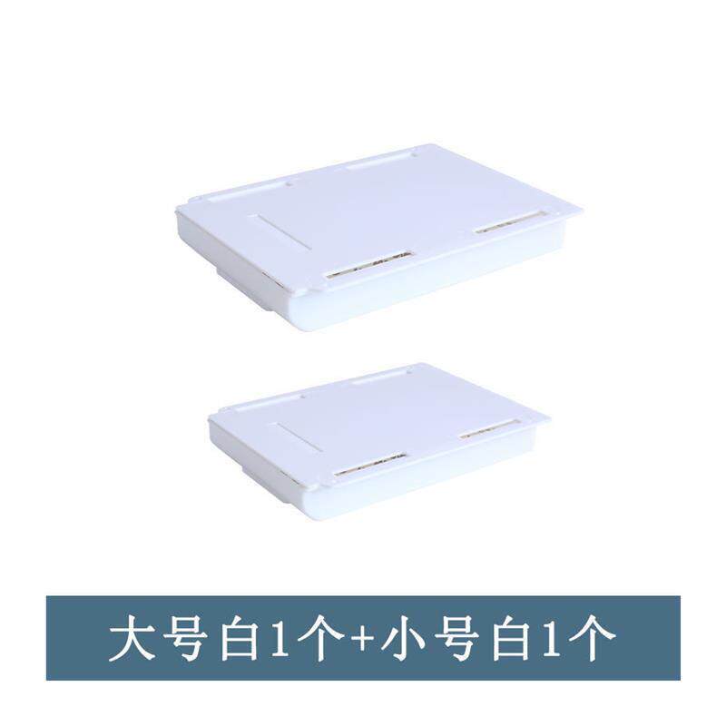 多功能隐形抽屉防盗可以藏东西的暗格带锁手机放钱桌下式收纳盒大
