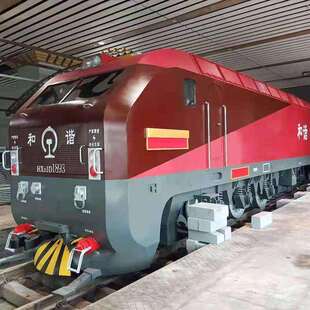 老式 复古电车车厢制作一比一铁艺机车模型展览馆车头场景道具