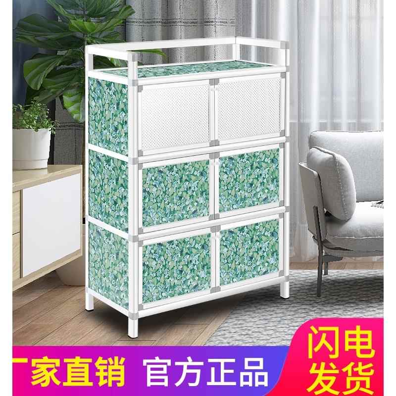 .菜柜经济型简易橱柜房用放碗家用多层小型边柜碗柜厨房装碗柜