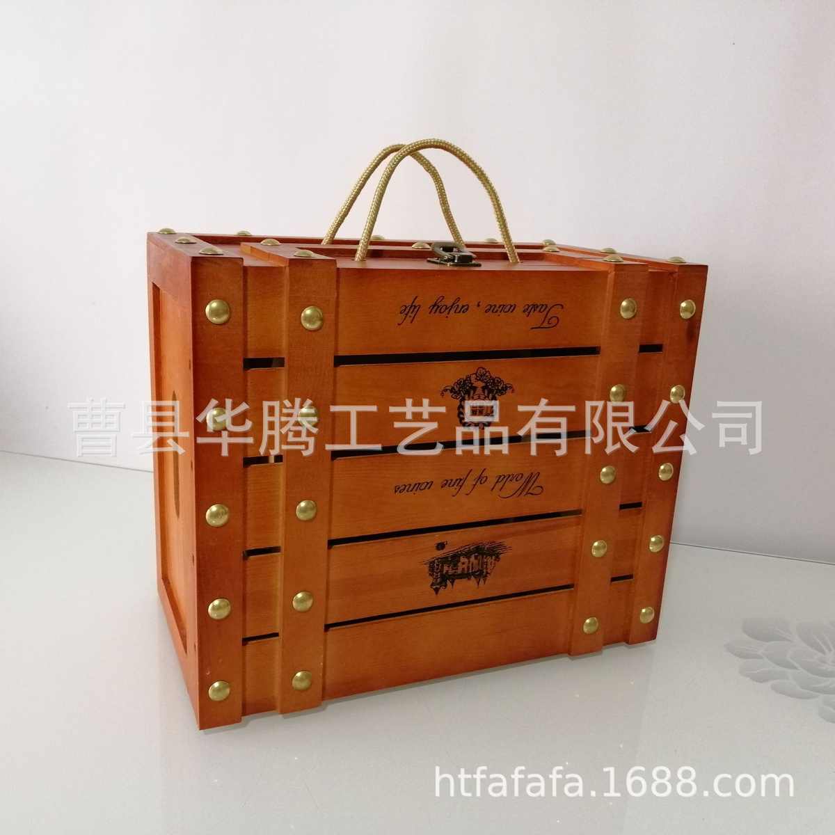 红酒盒烤漆六支柳丁翻盖包装盒红酒木箱 葡萄酒礼品盒木箱