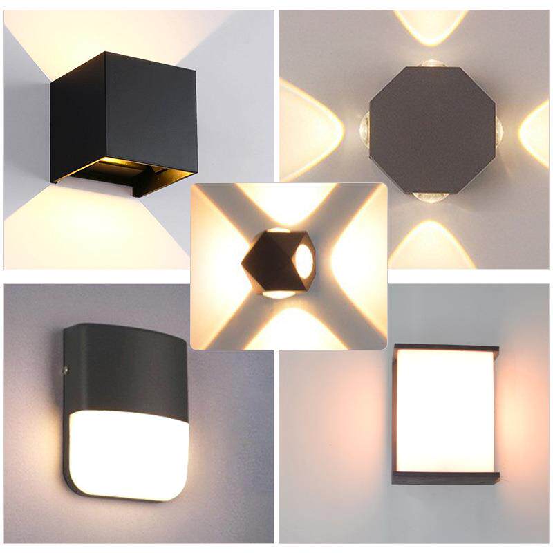 简约户外壁灯防水阳台楼梯壁灯别墅LED个性创意装饰室外壁灯