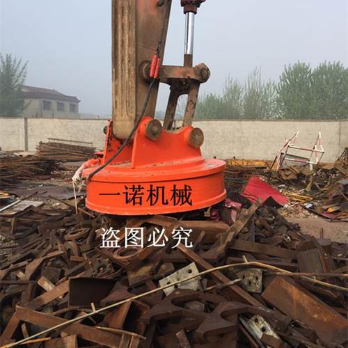 厂家供应挖机电磁铁吊车起重电磁盘挖掘机起重电磁铁