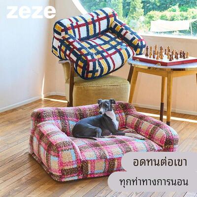 zeze覆古风宠物窝狗床猫狗沙发四季通用猫窝加厚保暖长毛绒沙发床
