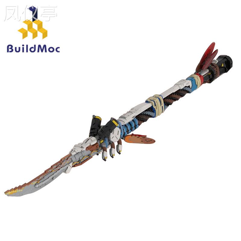 BuildMoc男孩积木玩具MOC-142400地平线西之绝境1：1比例冠军之矛