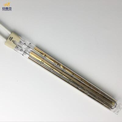 红外线灯管 1.5KW170MM半镀金石英卤素加热灯 吸塑机吹瓶机加热灯